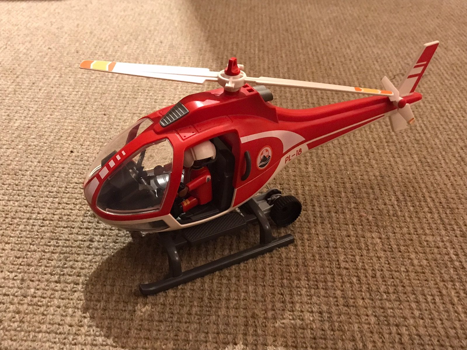 Helikopter playmobil 9127, Gebruikt, Complete set, Voertuig, Ophalen of Verzenden
