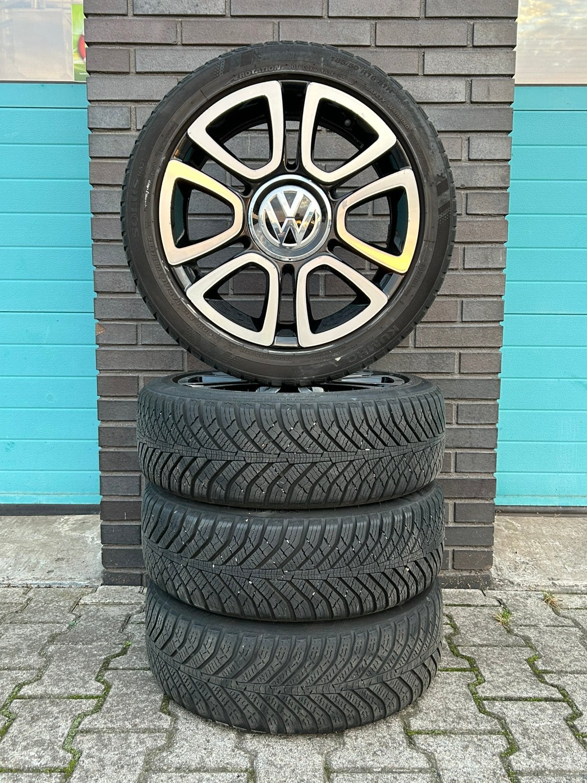 Volkswagen up “Triangle” 16 inch./6j et43 4x100 + all season, Ophalen, Gebruikt, 16 inch, Banden en Velgen