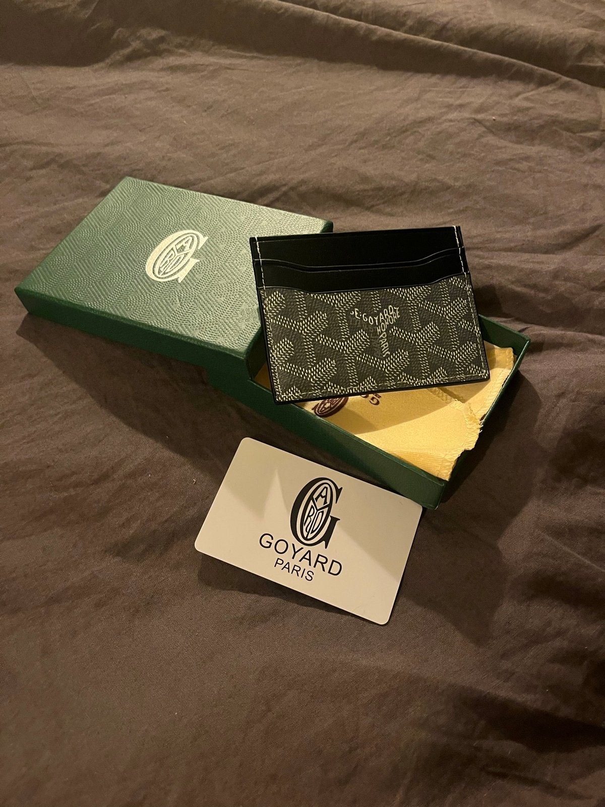 Nieuwe Goyard Card Holder - Zwart, Overige merken, Verzenden, Zwart, Nieuw