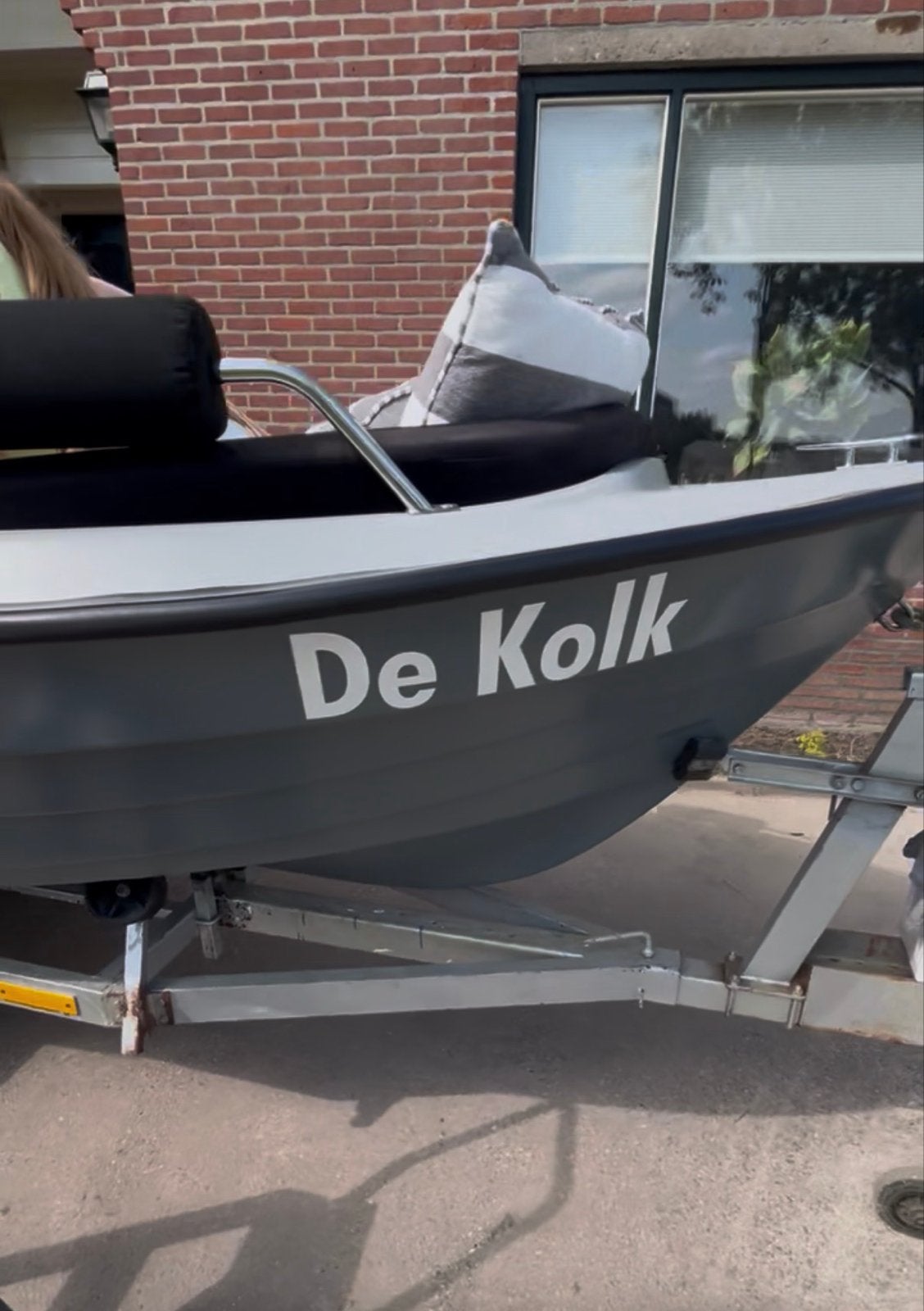Console boot met 15 pk yamaha goed onderhouden te koop, Gebruikt, 15 pk, Buitenboordmotor, Trailer