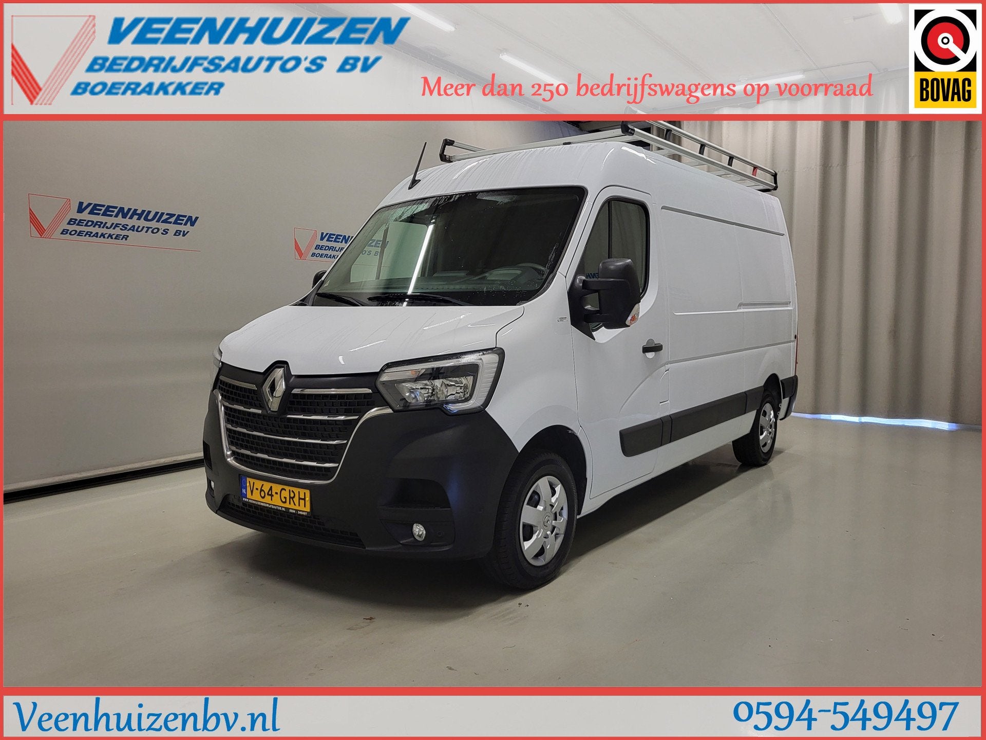 Renault Master 2.3dCi 135pk L2/H2 Euro 6! (bj 2024), Voorwielaandrijving, 136 pk, Gebruikt, Euro 6