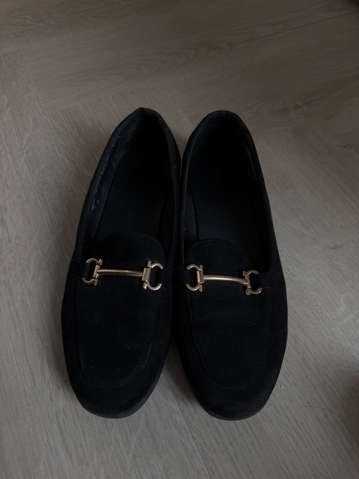 Loafers maat 38 van Haren, gedragen, Kleding | Dames, Schoenen, Ophalen of Verzenden, Gedragen, Zwart, Instappers