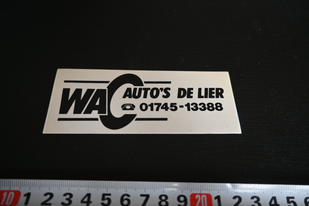 sticker transparant de lier WAC ? auto's, Verzamelen, Ophalen of Verzenden, Zo goed als nieuw