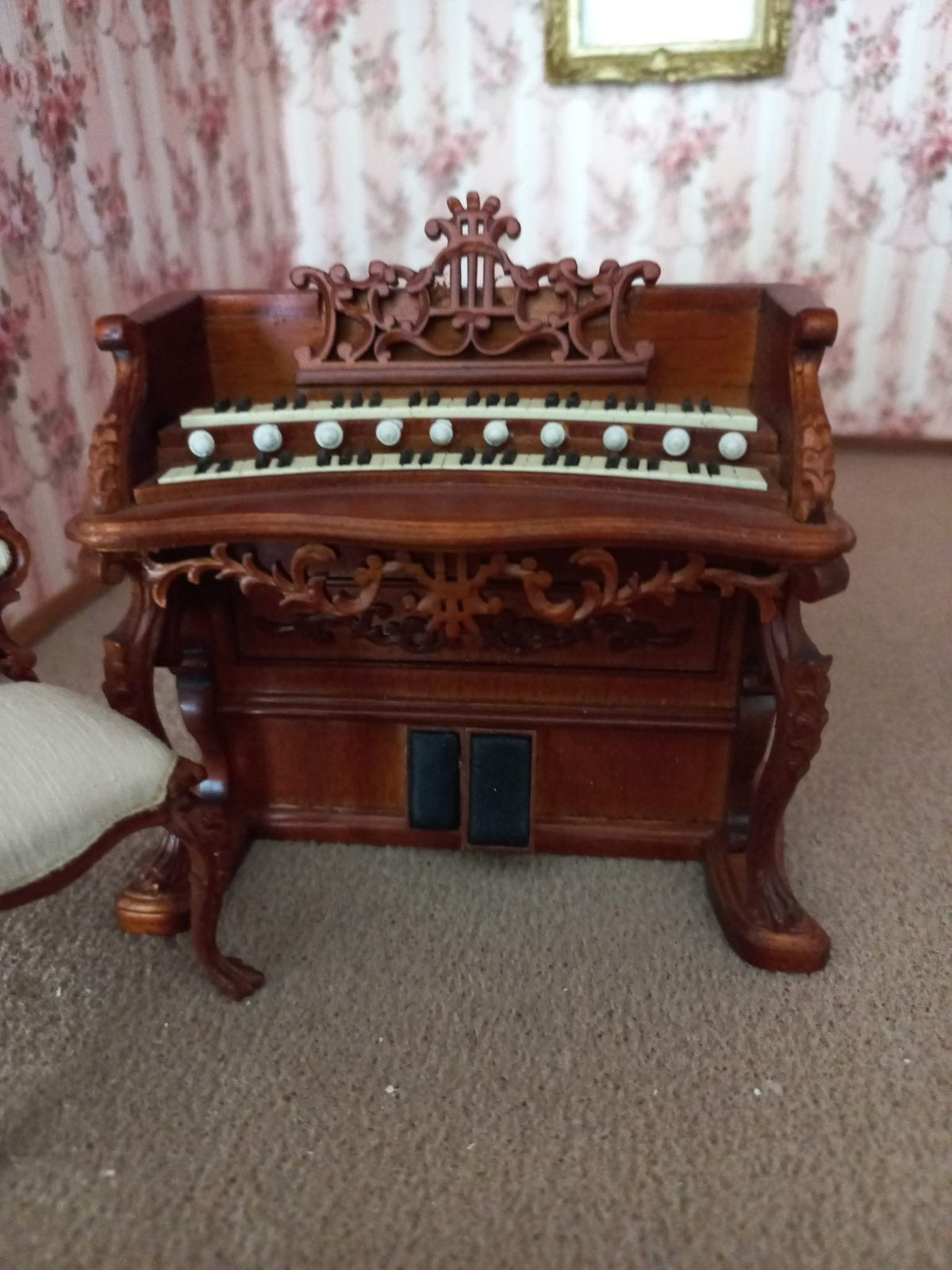 Poppenhuis orgel, Muziek en Instrumenten, Piano's, Ophalen, Zo goed als nieuw, Zwart