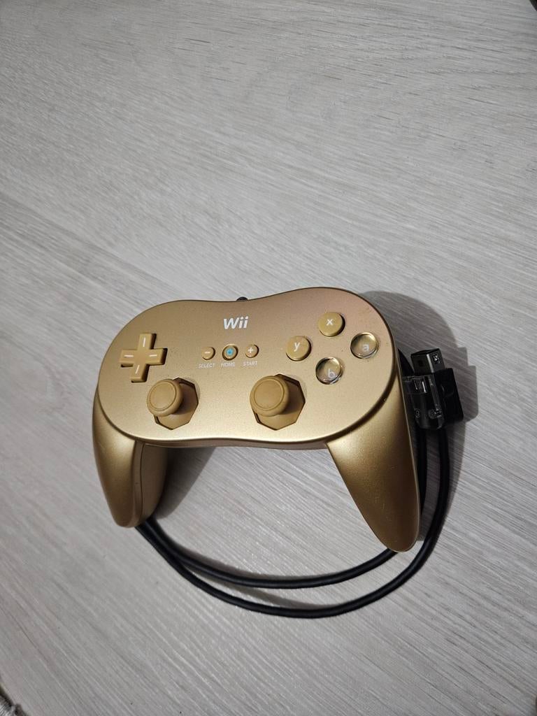 Wii Gouden Hand Controller ZGAN, Ophalen of Verzenden, Zo goed als nieuw, Wii, Wii-mote of Nunchuck