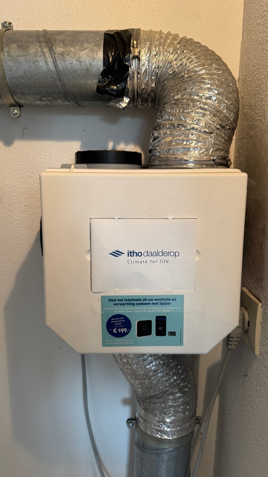 Itho Daalderop CVE-S ECO SP ventilatorbox, Ophalen, Gebruikt, Ventilator en Afzuiger