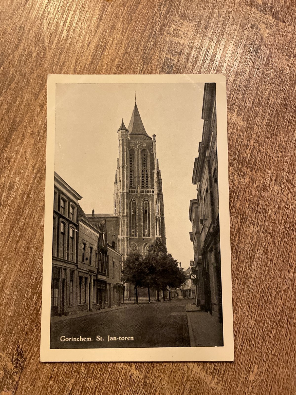 Oude Ansichtkaart Gorinchem St. Jan-toren, Ophalen of Verzenden, Ongelopen, Zuid-Holland
