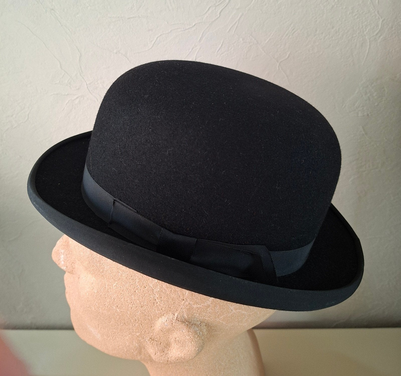 Christys' London Bolhoed - Zwart, Maat 56 (6 7/8 inch), Kleding | Heren, Hoeden en Petten, Ophalen of Verzenden, Zo goed als nieuw
