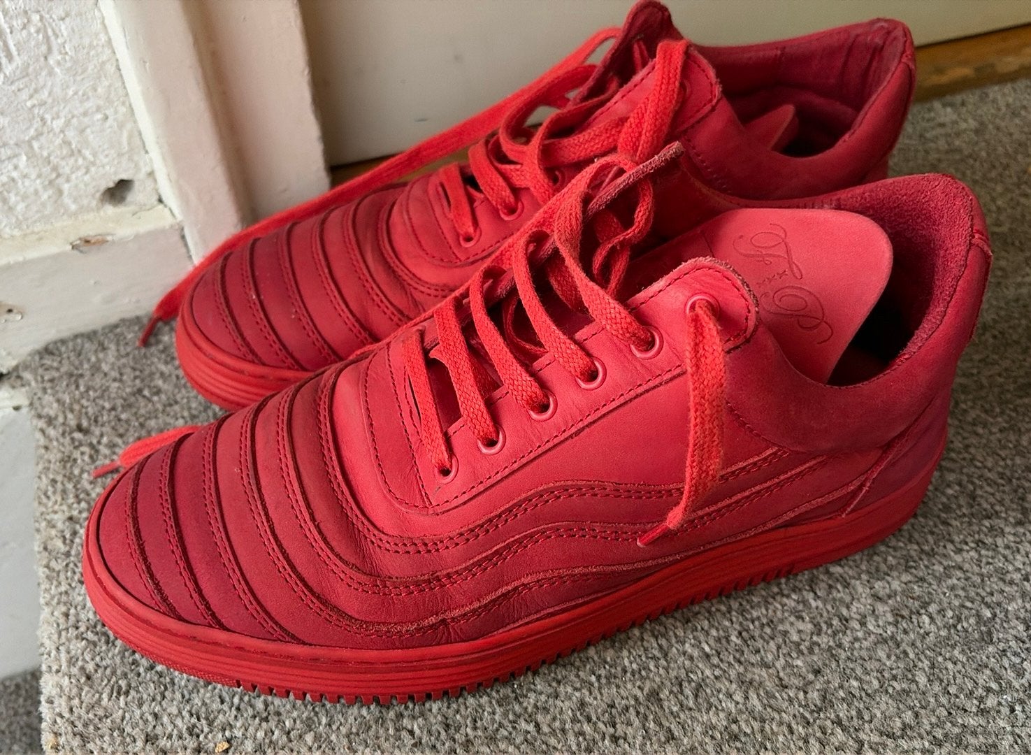 Filling Pieces rode sneakers maat 40, Ophalen of Verzenden, Zo goed als nieuw, Overige kleuren