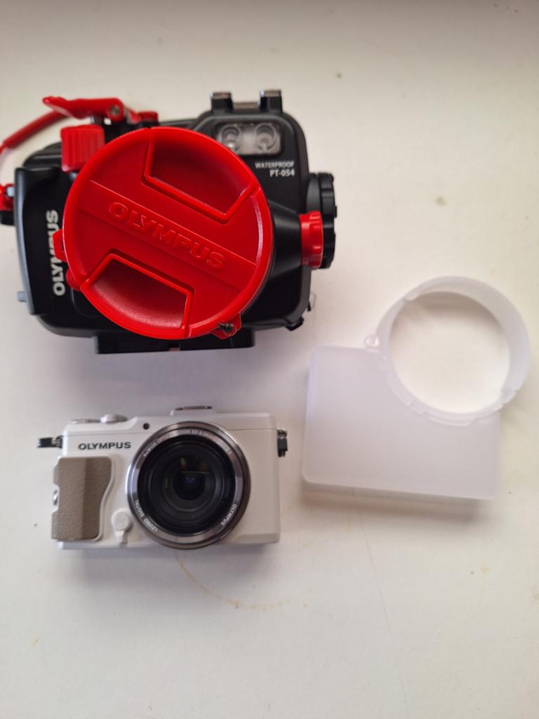 Olympus XZ-2 met onderwaterhuis, Ophalen of Verzenden, Complete set