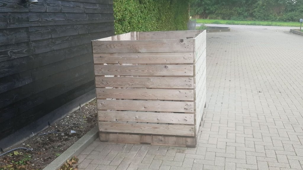 Houten Tweekuubskist / 2-kuubskist (in zeer goede staat), Tuin en Terras, Minder dan 3 m³, Ophalen