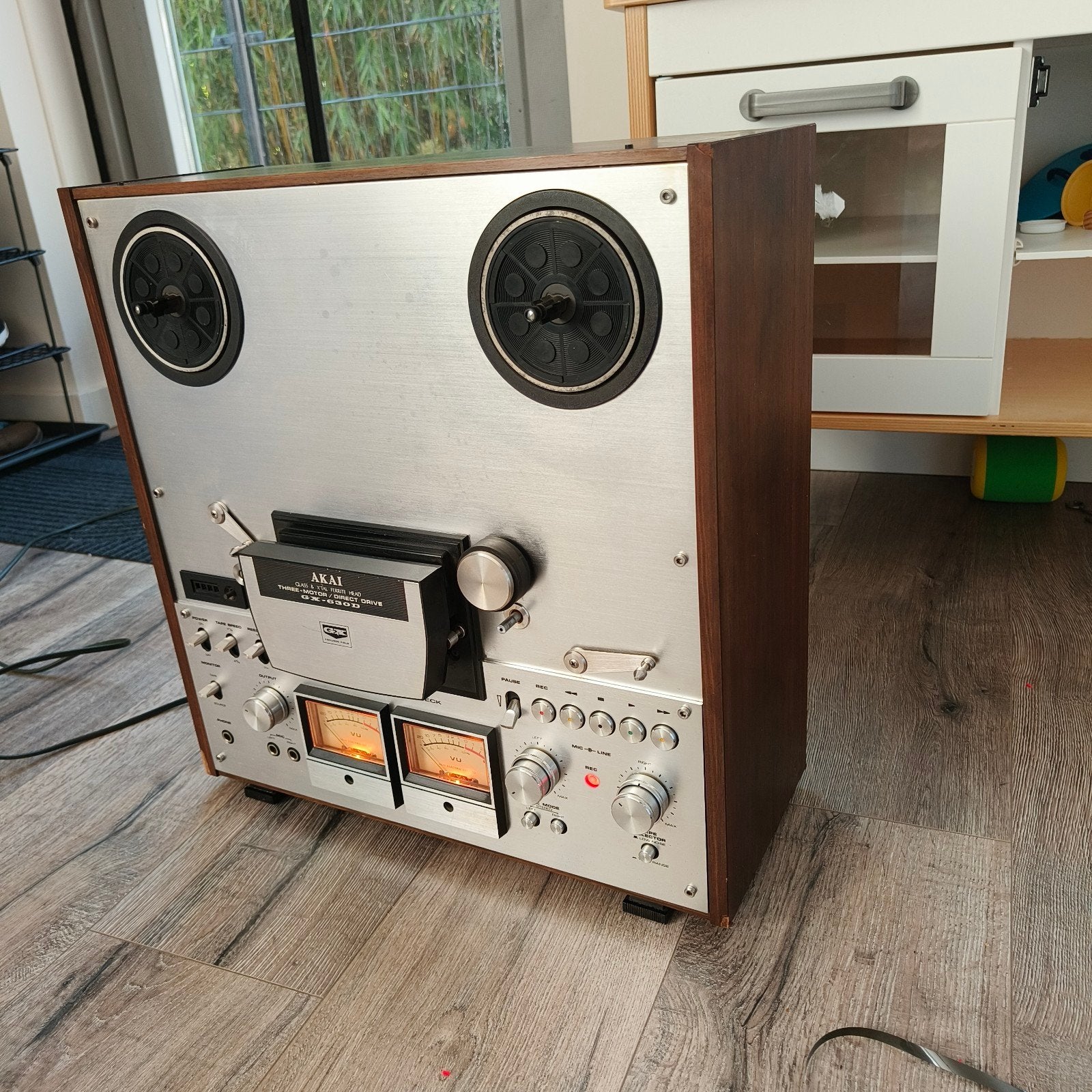 Akai GX-630D Bandrecorder - Vintage Hifi Stereo Deck, Audio, Tv en Foto, Bandrecorders, Ophalen, Bandrecorder, Met banden
