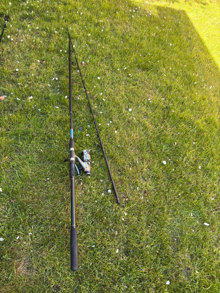 Complete set-2 hengels  Micron piepers tas Carp Zoom vismat, Ophalen, Zo goed als nieuw, Complete set