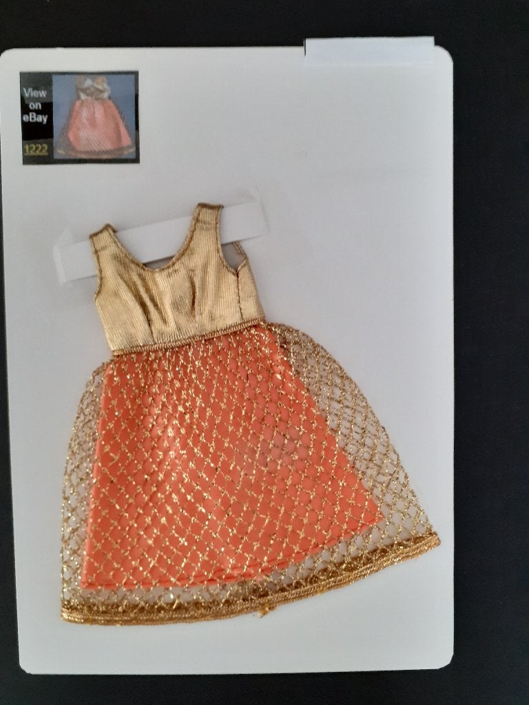 Vintage Francie fashion "Gold Rush" (1969), Verzamelen, Poppen, Ophalen of Verzenden, Zo goed als nieuw, Kleertjes
