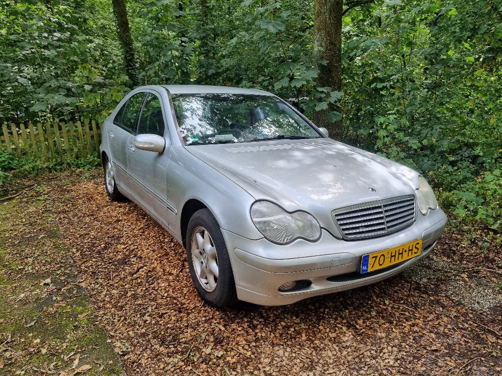 Mercedes-Benz C-Klasse 2.0 C180 Sedan AUT 2001 Grijs, Auto's, Mercedes-Benz, Particulier, C-Klasse, ABS, Automatische klimaatregeling