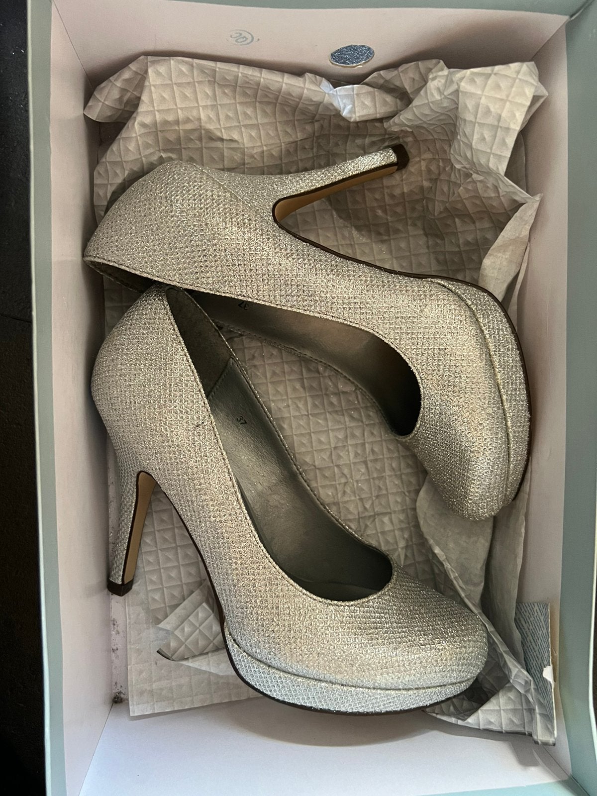 Manfield pumps zilver 37, Pumps, Overige kleuren, Nieuw, Ophalen of Verzenden