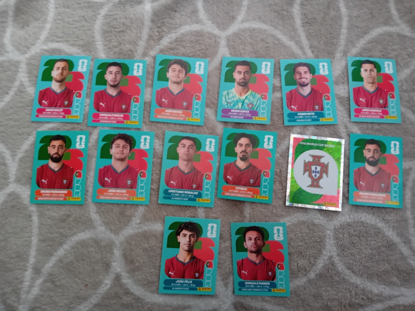 panini wk stickers Portugal, Hobby en Vrije tijd, Stickers en Plaatjes, Ophalen of Verzenden, Nieuw, Meerdere stickers