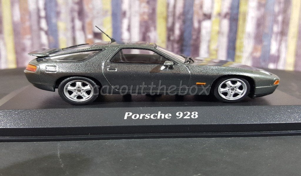 Porsche 928 1991 grijs 1:43 Maxichamps, Hobby en Vrije tijd, Ophalen of Verzenden, Nieuw, Auto, Overige merken