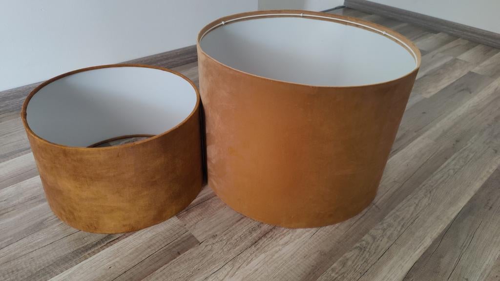 Lampen kappen velvet, Ophalen, Zo goed als nieuw, Overige materialen, Minder dan 25 cm