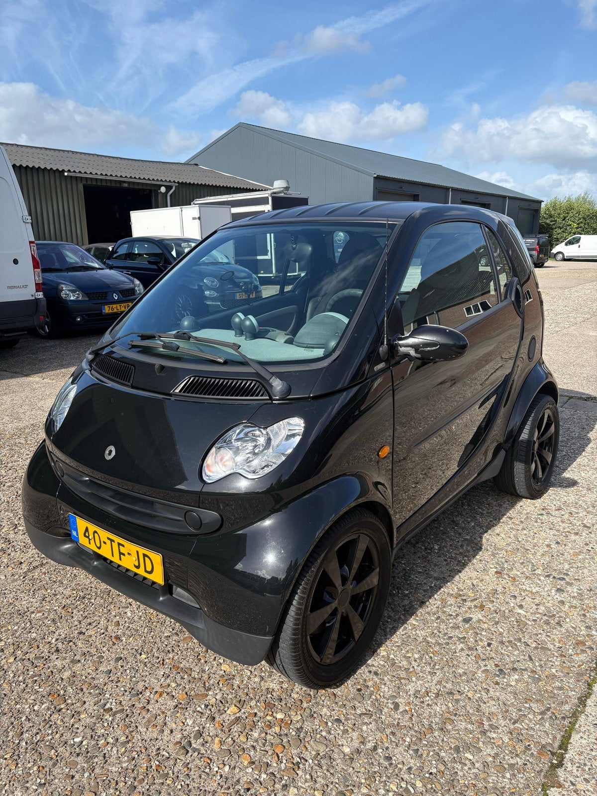 Smart 0.7 City Coupe 37KW 2006 Zwart, Auto's, 21 km/l, Achterwielaandrijving, 18 €/maand, Zwart