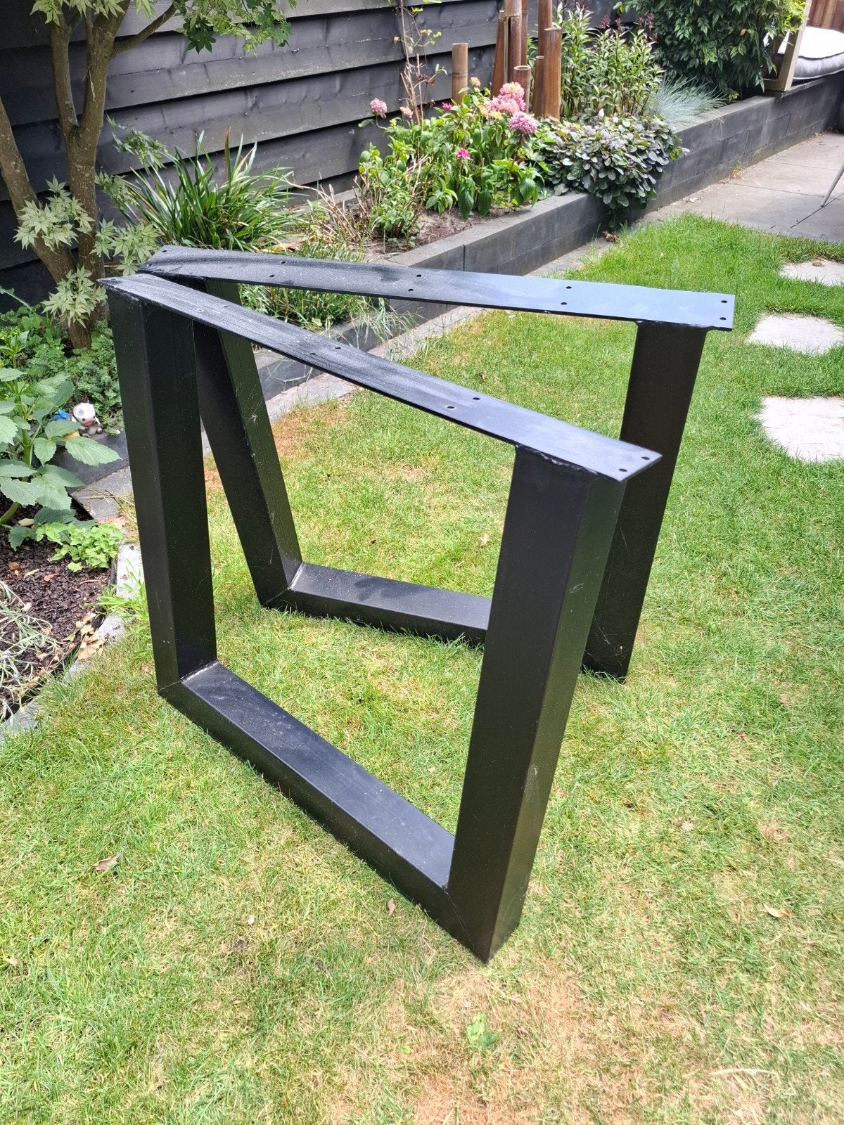 Setje stalen tafelpoten, Ophalen, Rond, 50 tot 100 cm, Minder dan 50 cm