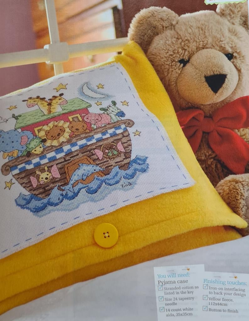 Ark van Noach borduurpatroon met o.a. olifant, Ophalen, Nieuw, Handborduren, Patroon