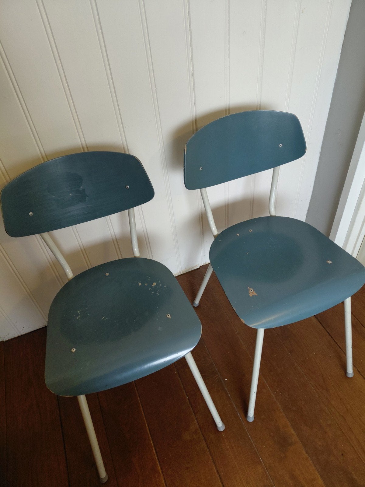 2 stevige Dico Uden stoelen jaren '50/'60 - Zithoogte 42cm, Ophalen of Verzenden