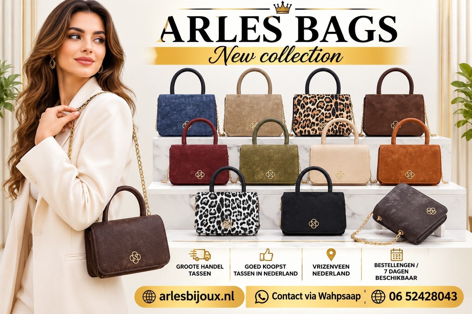 arles bags partij tassen, Ophalen of Verzenden, Nieuw, Overige kleuren, Overige typen