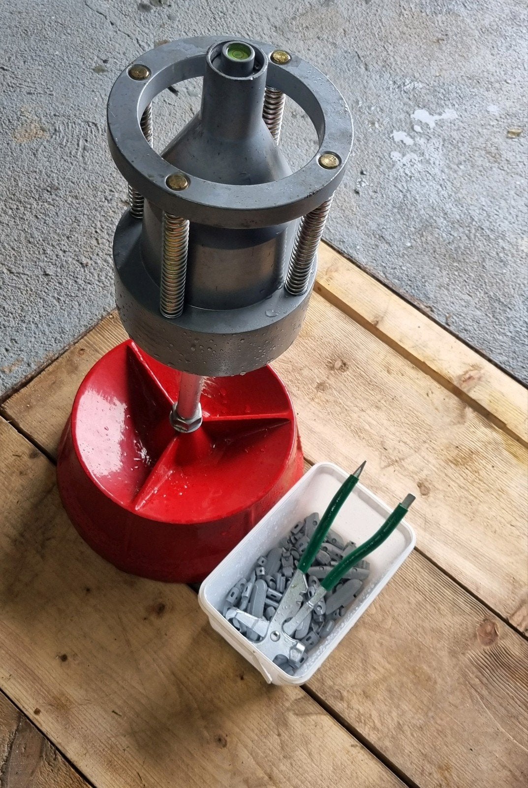 Handmatige Wielbalanceermachine met Gewichten, Ophalen, Gebruikt