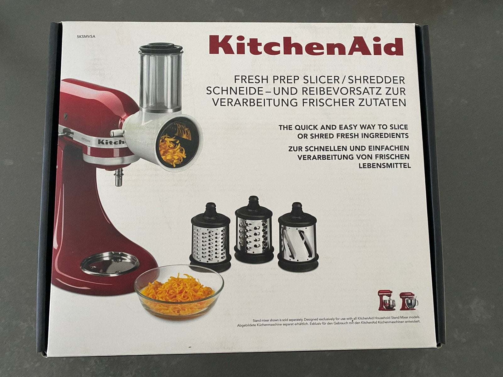 NIEUW! KitchenAid Fresh Prep Slicer/Shredder, Overige typen, Nieuw, Ophalen of Verzenden, Zwart