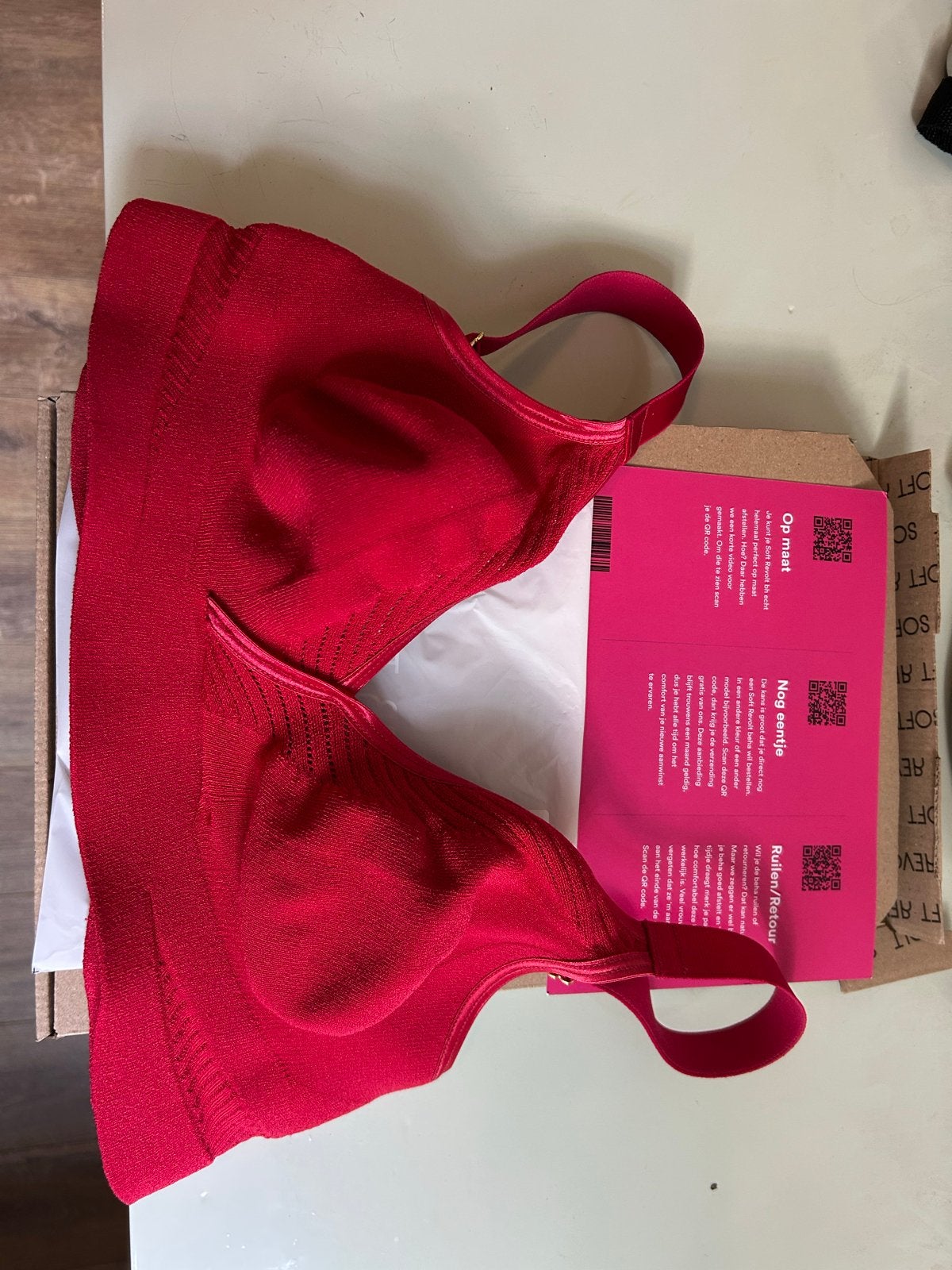 Soft Revolt Anna BH in Rood maat 7, Ophalen of Verzenden, Rood, BH