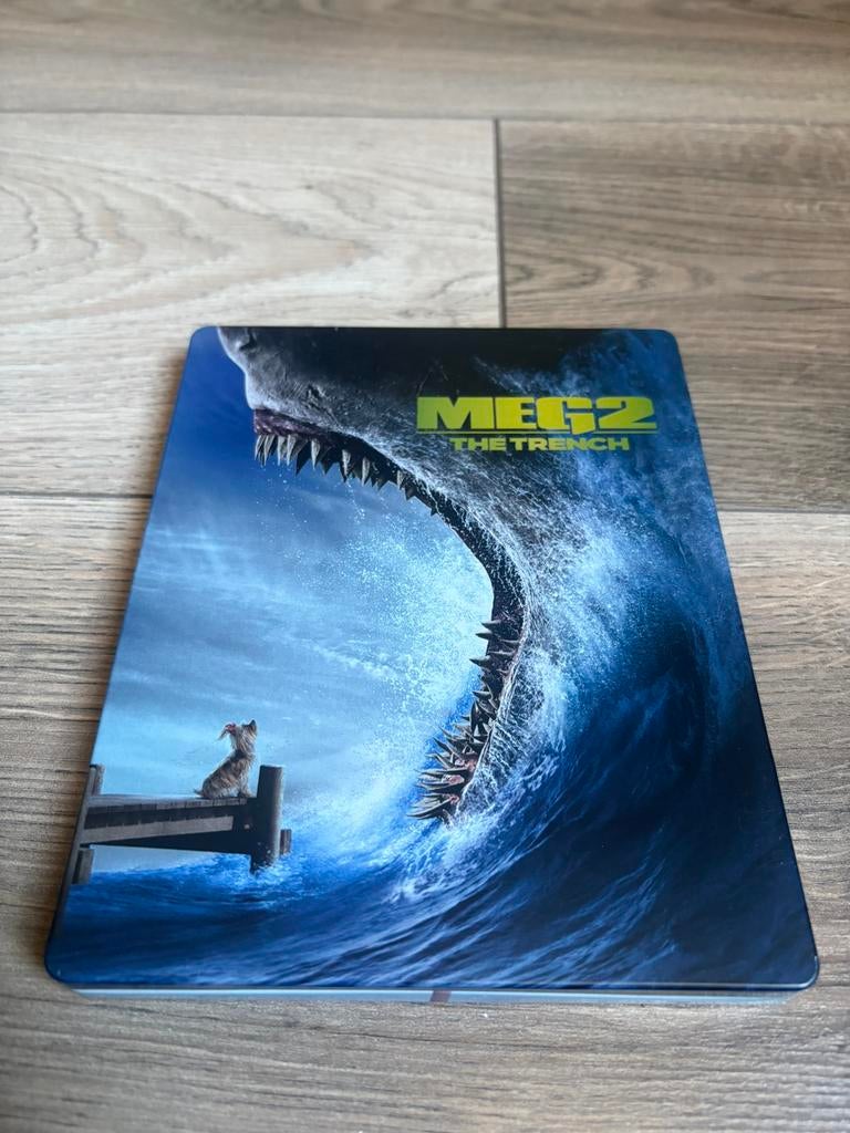 The Meg 2 4K/blu ray Steelbook engels ondertiteld, Ophalen of Verzenden, Zo goed als nieuw, Actie