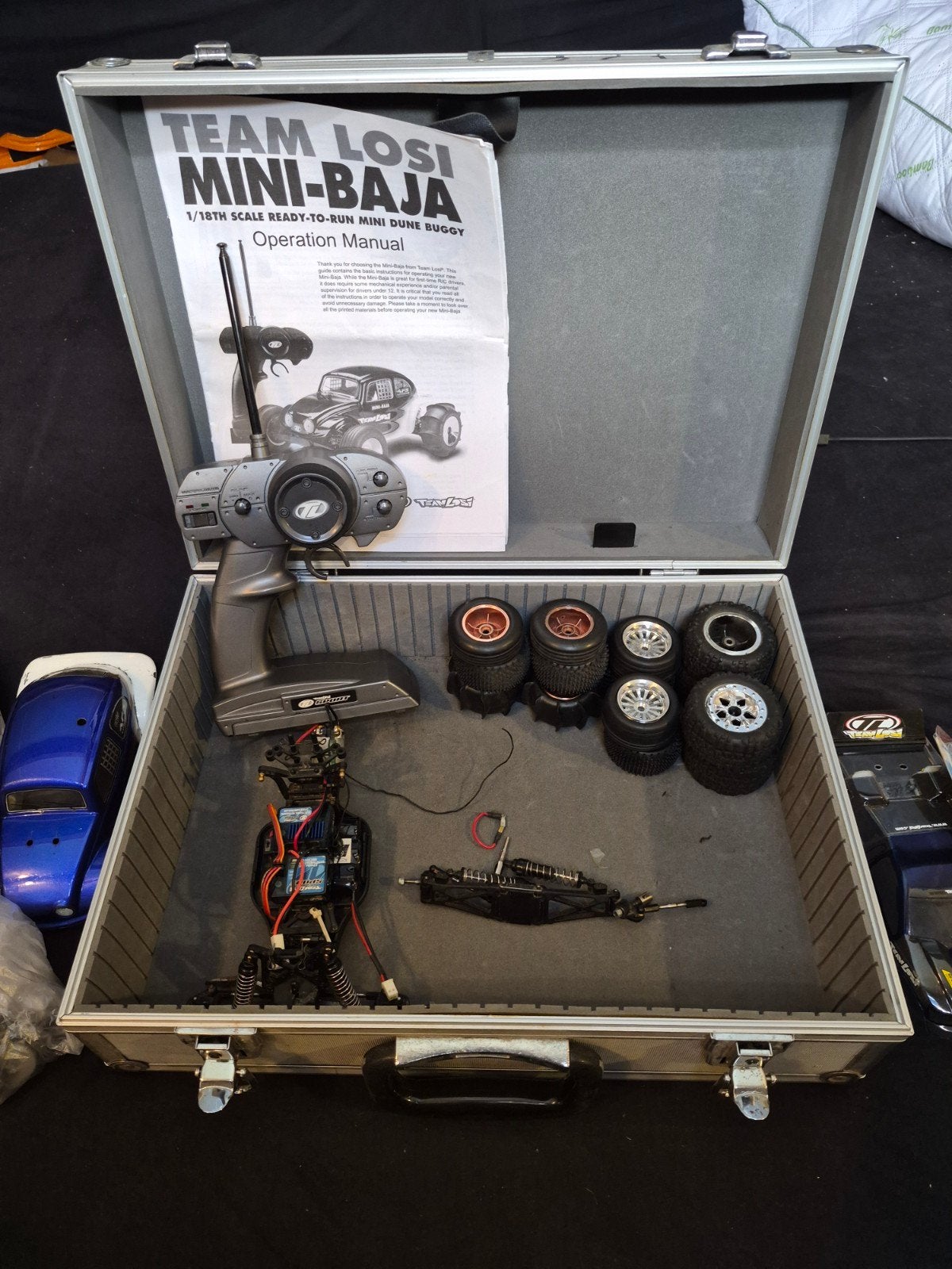 DEFECT Team Losi Mini-Baja RC Auto met Accessoires, Hobby en Vrije tijd, Elektro, Gebruikt, Auto offroad, Ophalen of Verzenden