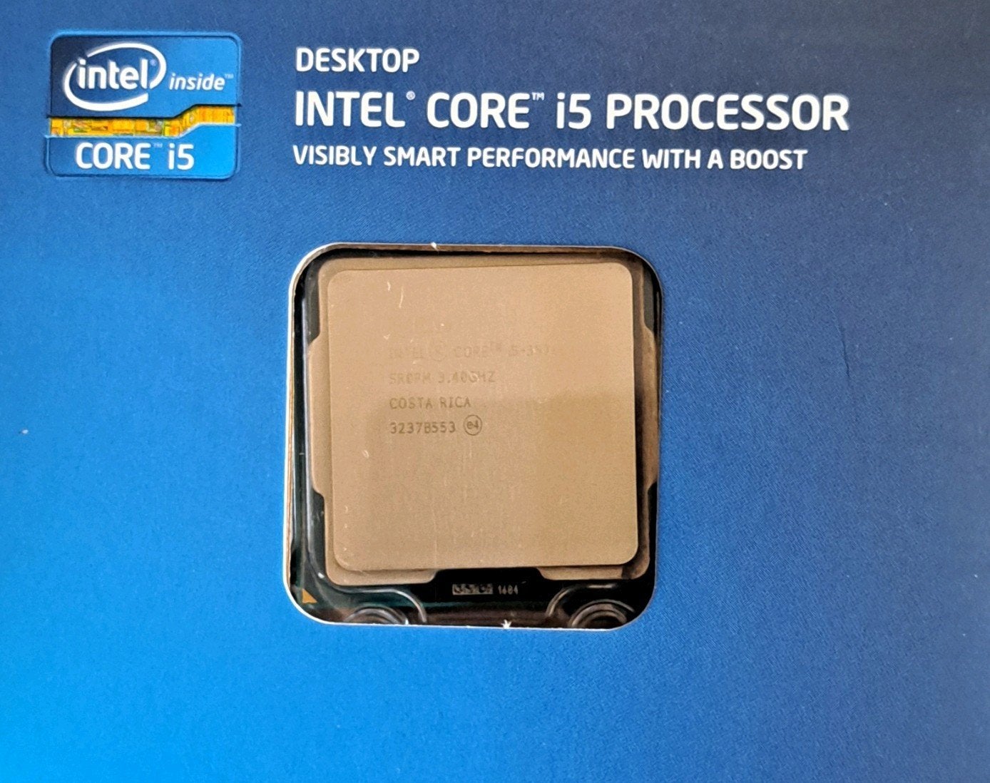 Intel Core i5-3570K Processor met Koeler - LGA1155, LGA1155, 4-core, Zo goed als nieuw, 3 tot 4 Ghz