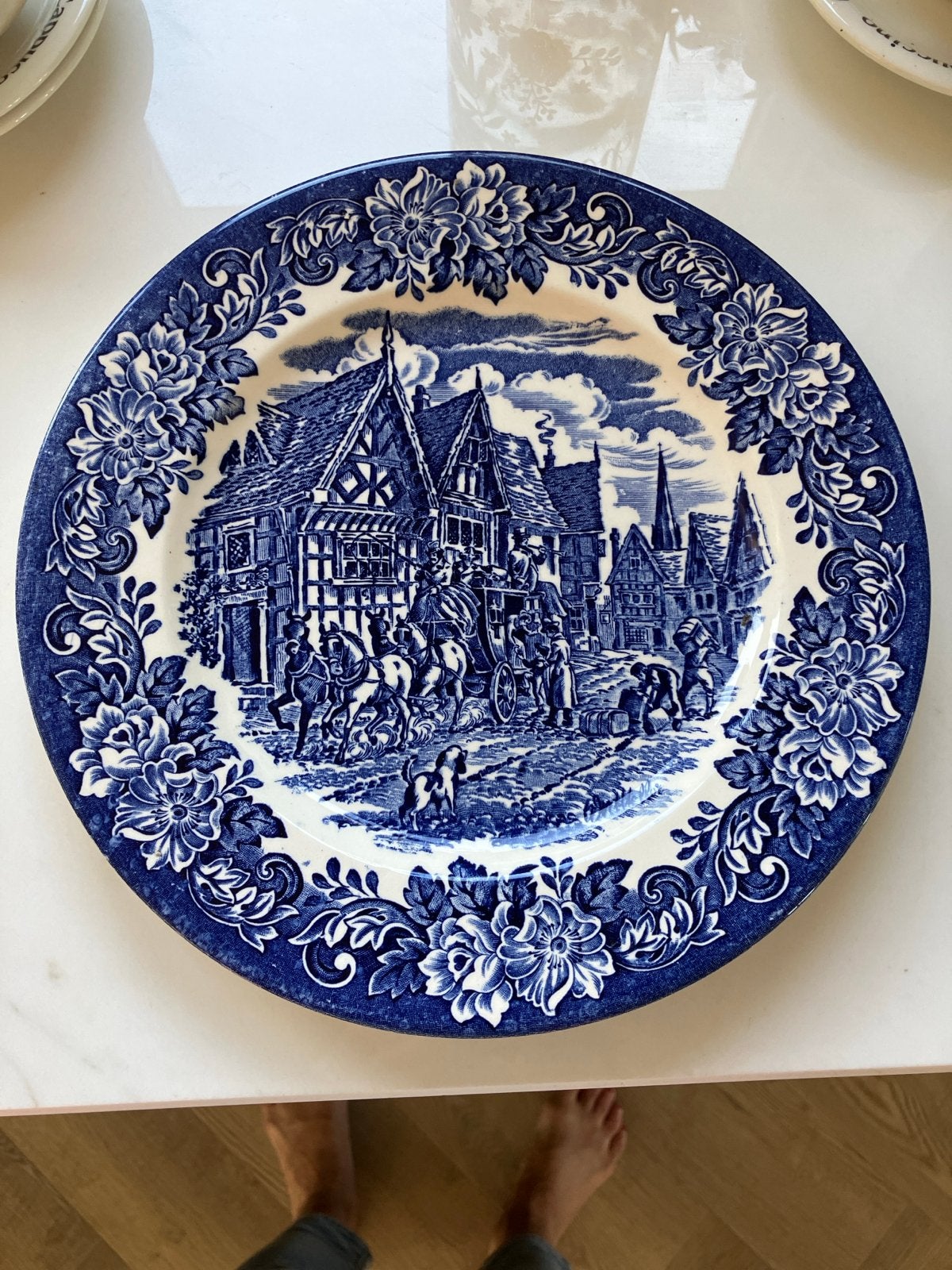Drie mooie, intacte Engelse Ironstone borden, Ophalen of Verzenden