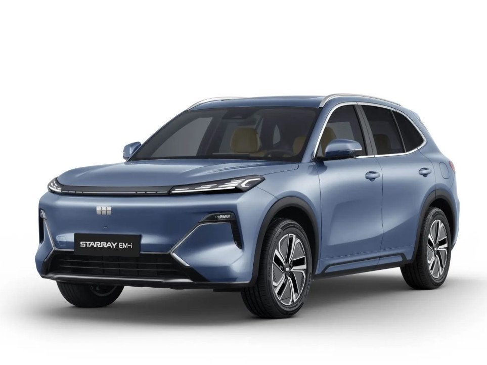 Geely Starray EM-i 1.5 Pro+ 262 PK | Stoelverwarming | 136 K, Auto's, Euro 6, 4 cilinders, Blauw, 1790 kg