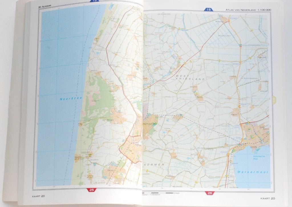 Falk Atlas Nederland 1:100.000 - Gedetailleerde Kaarten 1996, Overige atlassen, Verzenden, Falkplan, Zo goed als nieuw