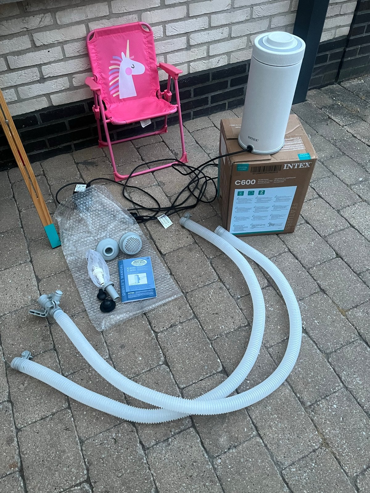 Intex C600 filterpomp (excl. filter A) - z.g.a.n., Tuin en Terras, Zwembad-toebehoren, Ophalen, Zo goed als nieuw, Zwembadpomp