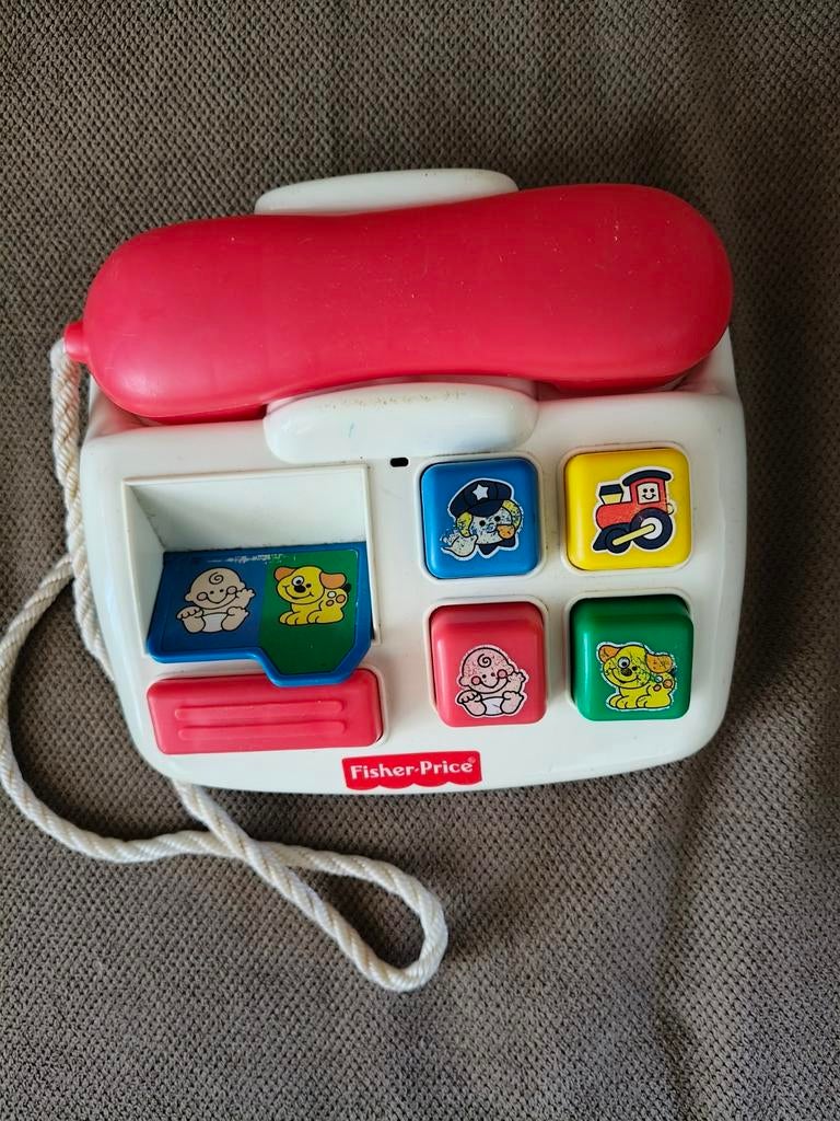 Vintage Fisher-Price Ring 'n Rattle Telefoon 1998, Kinderen en Baby's, Speelgoed | Fisher-Price, Ophalen, Gebruikt, Overige typen