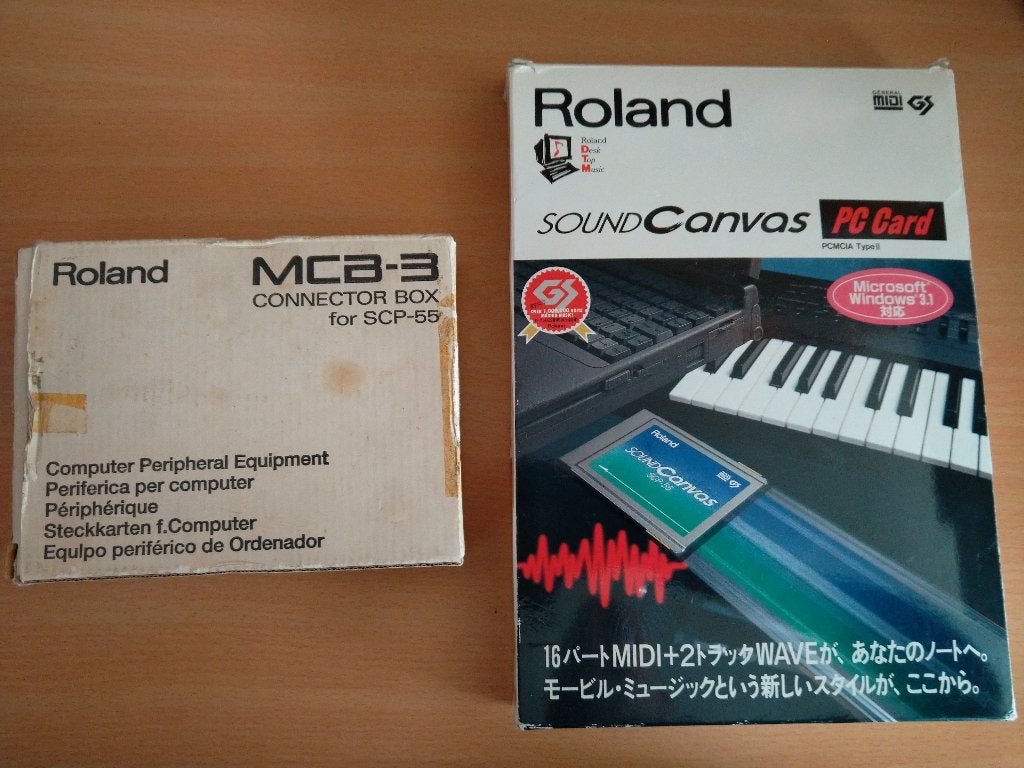 Roland Sound Canvas SCP-55 GS MIDI + MCB-3 connector box