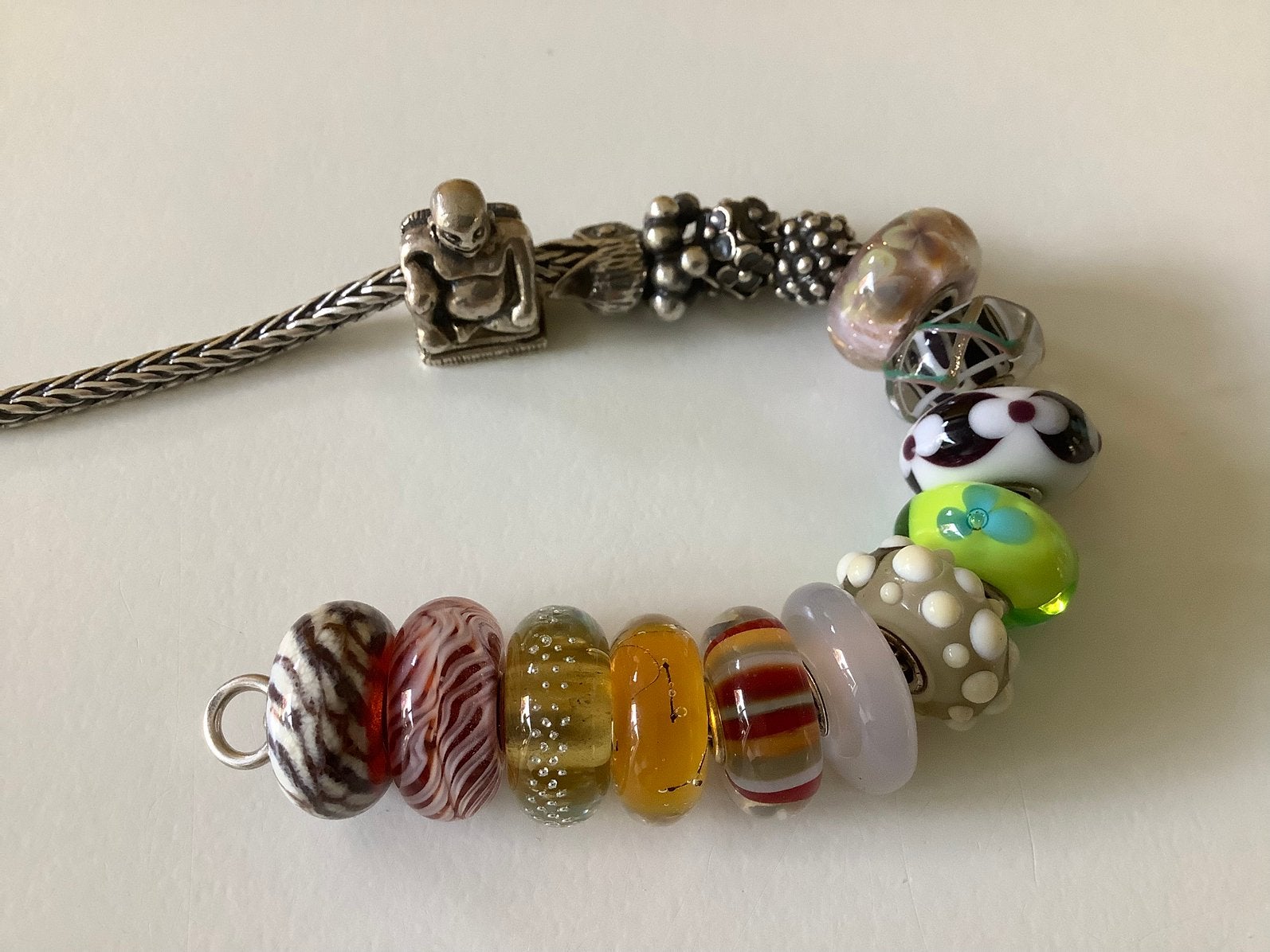Trollbeads glas en zilver, meest retired., Ophalen of Verzenden, Zo goed als nieuw, Zilver, Trollbeads