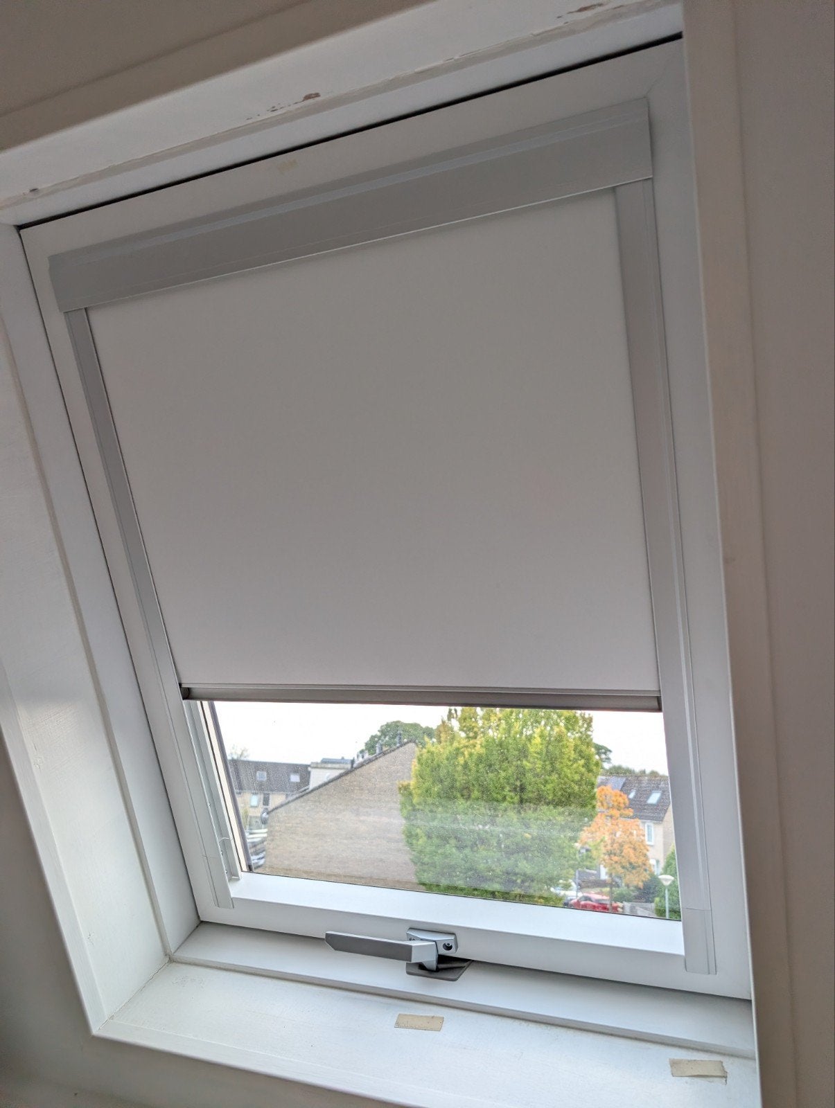 Velux DUA M4A verduisterend rolgordijn (wit), Gebruikt, Minder dan 100 cm, Ophalen of Verzenden, Wit