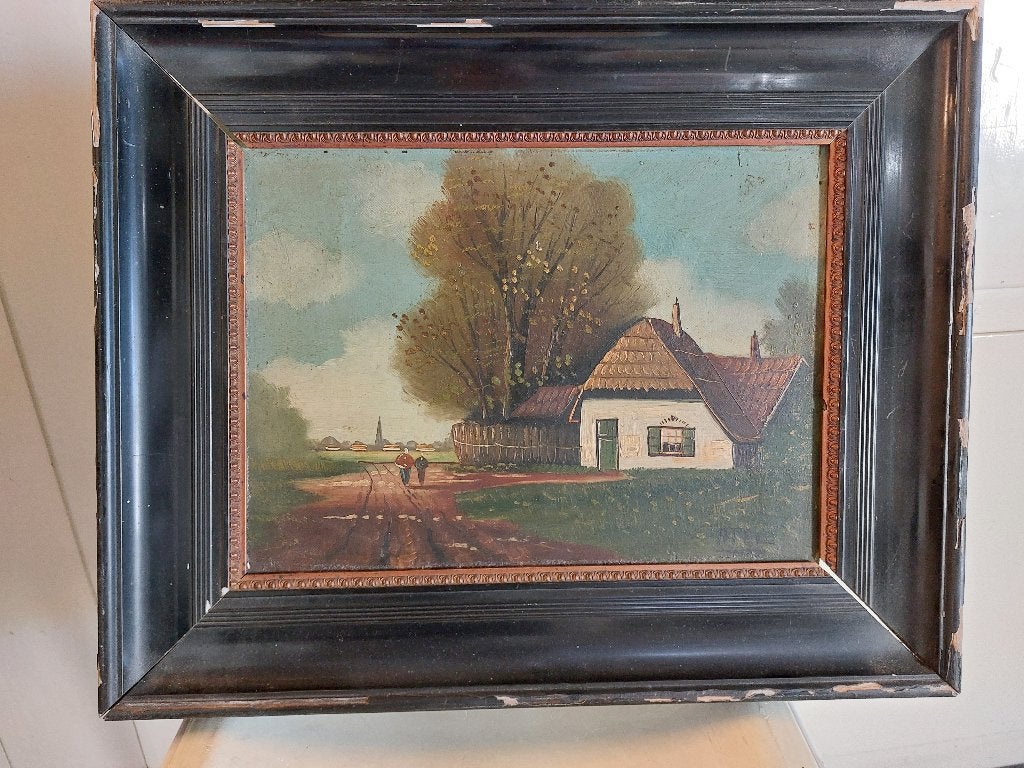 schilderij, Antiek en Kunst, Ophalen, Doek, Oud hollands, Landschap