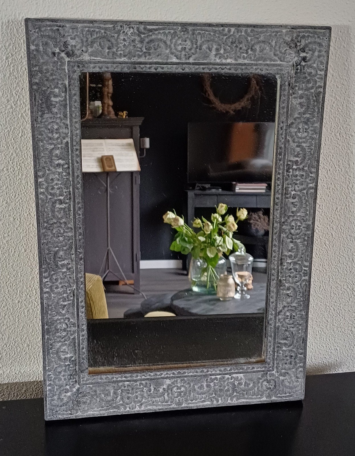 Spiegel landelijke stijl, Minder dan 50 cm, Ophalen of Verzenden, Zo goed als nieuw, Minder dan 100 cm