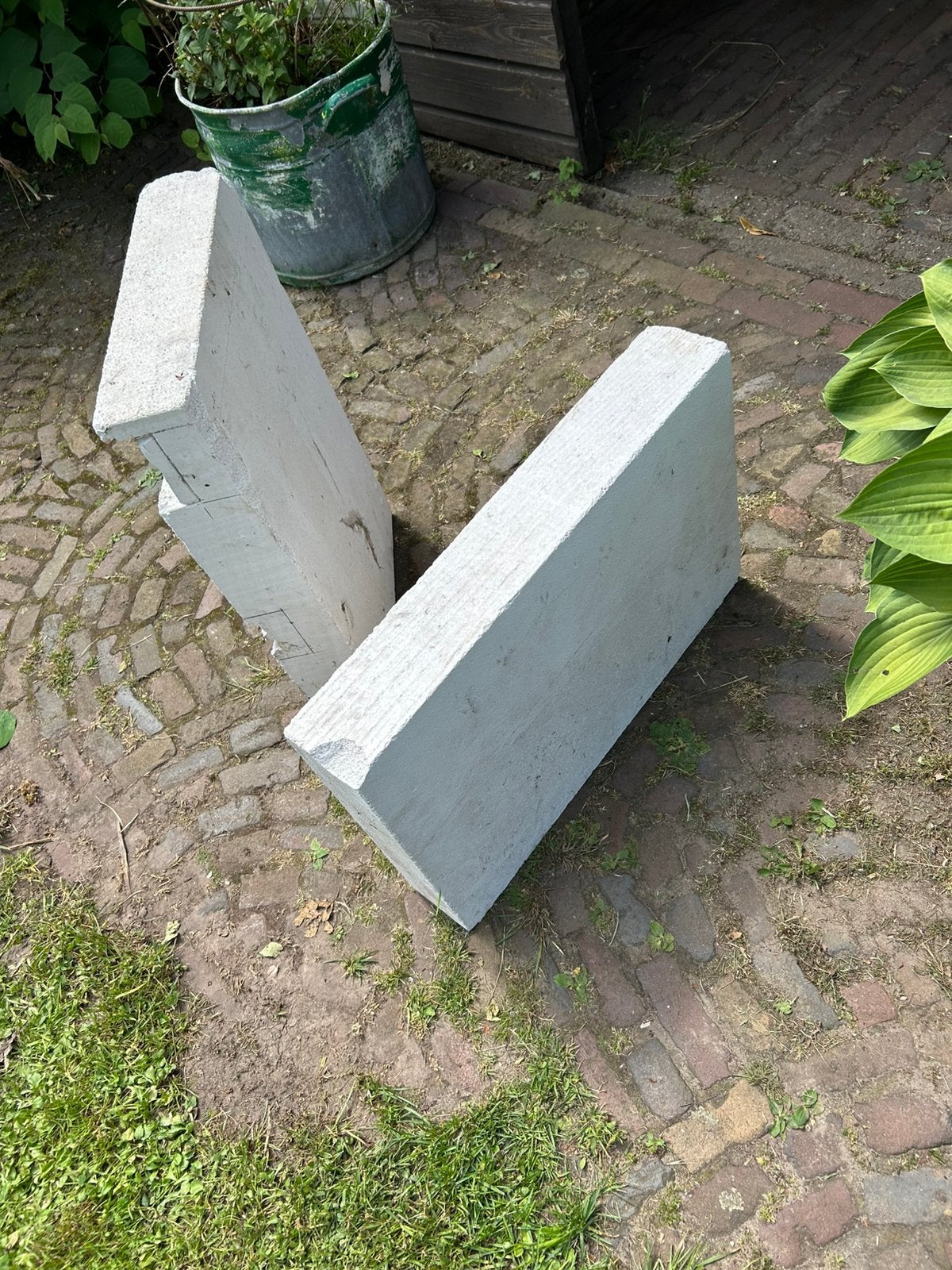 2 Gipsblokken GRATIS, Doe-het-zelf en Verbouw, Metselstenen, Ophalen, Zo goed als nieuw, Overige typen