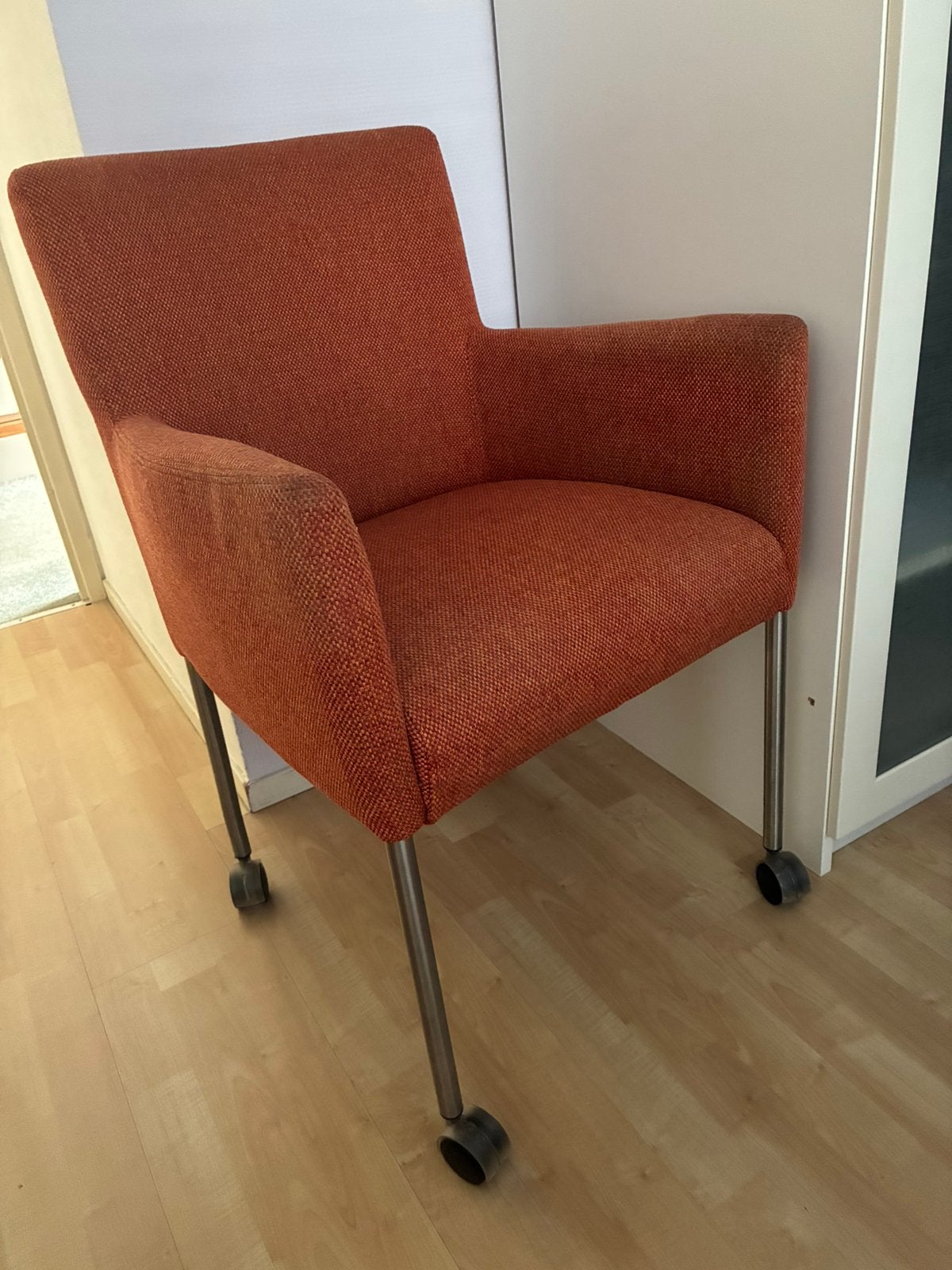 Oranje eetkamerstoelen, Ophalen, Gebruikt, Overige kleuren, Vier