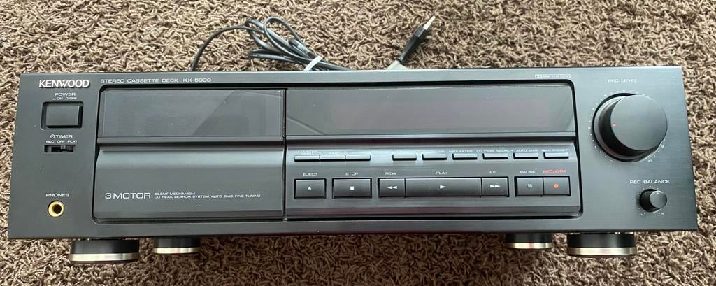 Kenwood KX-5030 cassette deck, stereo, Ophalen of Verzenden, Kenwood, Auto-reverse