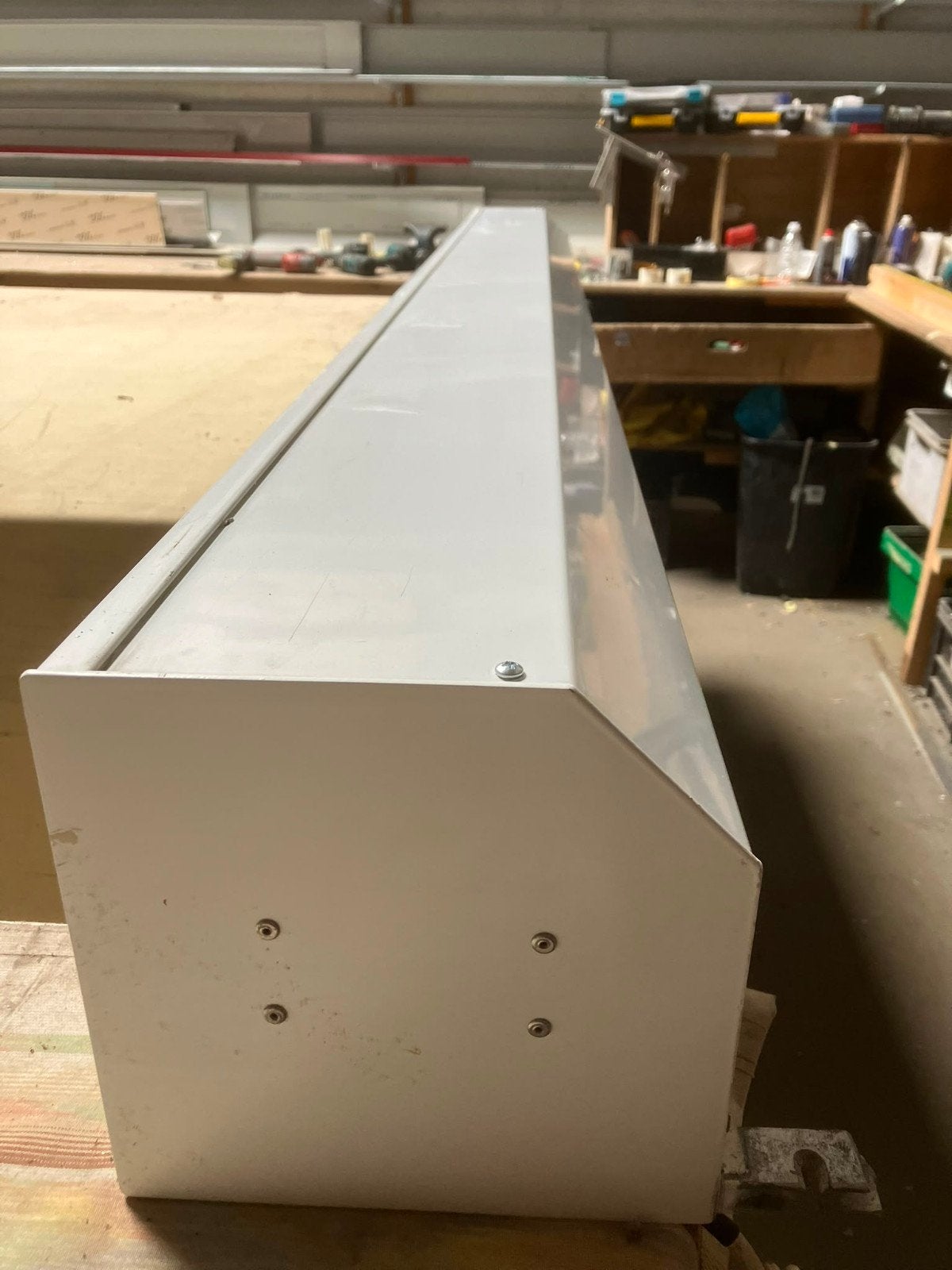 Rolluik elektrisch/* afstandb 220cm breed  x 220cm hoog, Doe-het-zelf en Verbouw, Rolluiken, Ophalen, 200 cm of meer, Wit, Nieuw
