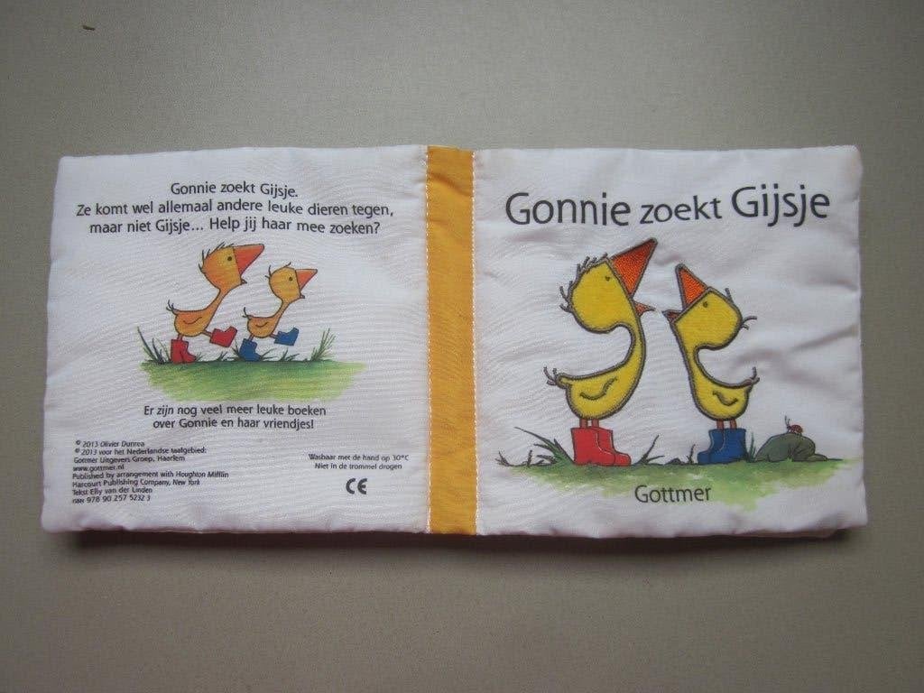 Gonnie zoekt Gijsje Gottmer Uitgevers Groep katoenen boekje, Kinderen en Baby's, Speelgoed | Knuffels en Pluche, Overige merken