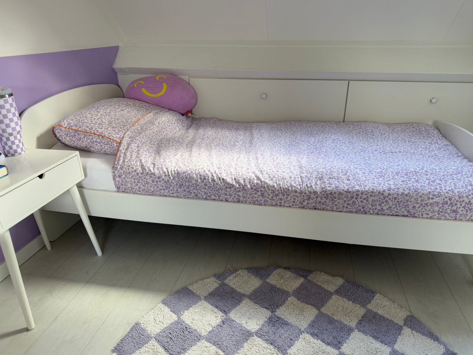 1persoonsbed inclusief toebehoren, 85 tot 100 cm, Ophalen of Verzenden, Zo goed als nieuw, Matras